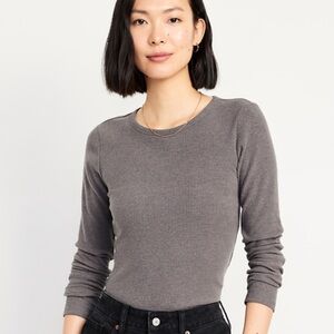 Old Navy | Plush | Rib-Knit | Long Sleeve | Grey